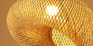 Stylish Bamboo Lampshades for a Classy Home