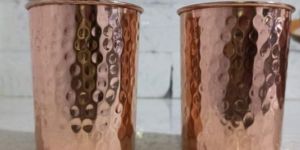 Hammered Copper Glass