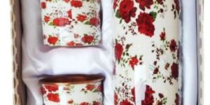 Printed Copper Bottle Glass Set