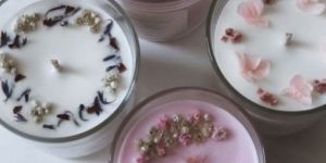 Designer Glass Candle