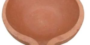 Plain Clay Diya