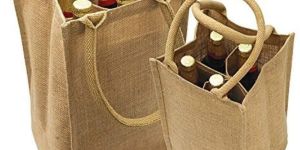 Jute Wine Bottle Bags