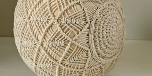 Macrame Pouf