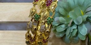 Premium Quality 1 Gram Gold Forming Micro Ad Bangle Set