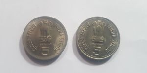 5 Rupees Indira Gandhi