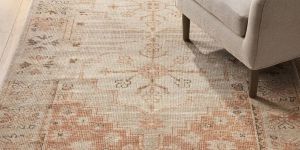 Rectangular Hand Knotted Oushak Rug