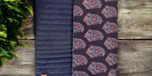 Denim Quilted Laptop Sleeve