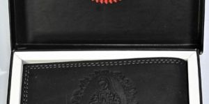 E-311 Mens Black Cow Hunter Leather Wallet