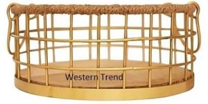 Fruit Basket with Rope Weaving