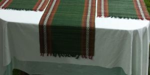 Handwoven Natural Korai Grass Embroidered Table Place Mat