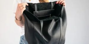 Leather Shopping Bag