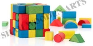 Wooden Building Blocks Multicolour
