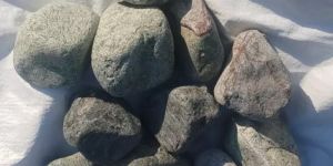 Rain Forest Green Marble Tumbled Round Pebble Natural Stones