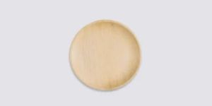 6 Inch Round Shallow Areca Leaf Plate