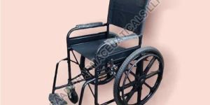 Black Hospital Folding Wheelchair
