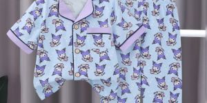 Printed Cotton Kids Girls Night Suit