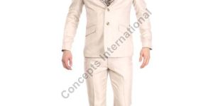 Mens Cream Suit Set