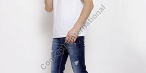 Mens Denim Ripped Jeans