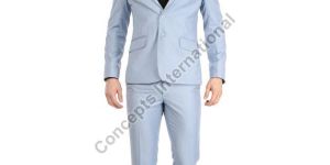 Mens Ice Blue Suit Set
