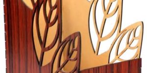 Brown Wooden Magazine Holder