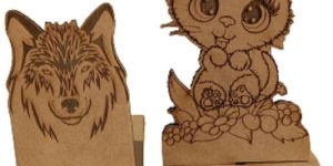 Laser Puppy Cut Phone Stand