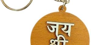 MDF Wood Jai Shree Shyam Keychain