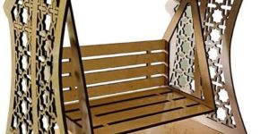 MDF Wooden Swing for Temple