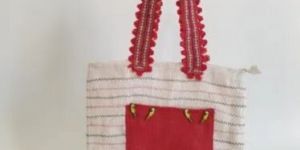 Designer Jute Shoulder Bag