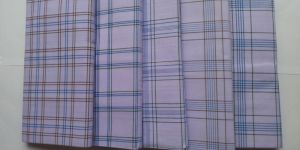 Mens White Cotton Checked Lungies