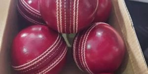 GRADE a RED LEATHER CRICKET BALLS