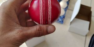 GRADE B RED LEATHER CRICKET BALLS