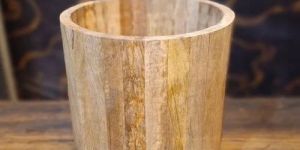 Wooden Open Top Dustbin