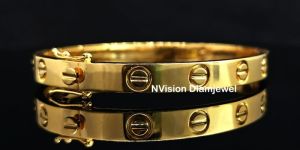18KT Gold Classic Eternal Bond Luxury Screw Bracelet