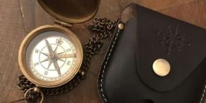 Brass Pocket Compass