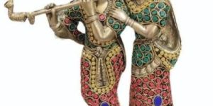 Handicraft Brass Radha Krishna Statue