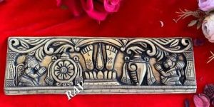 Lord Vishnu Symbol Brass Wall Hanging