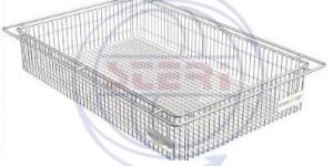 Silver Stainless Steel Wire Basket