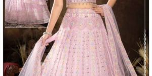 Ladies Party Wear Crop Top Lehenga