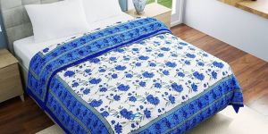 Reversible Cotton Double Bed Quilt