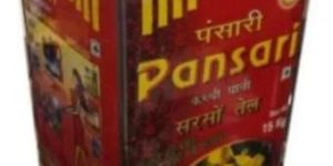 Empty Tin Oil Container