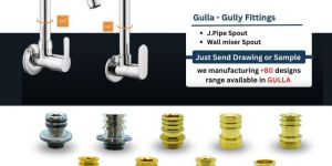 Round Brass Gulla Insert Nut, for Bathroom Fitting,