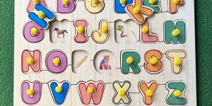 Wooden Educational Toy Alphabet with Picture