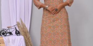 Ladies Brown Kurti Pant Set