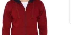 Mens Full Sleeves Zipper Hoodie
