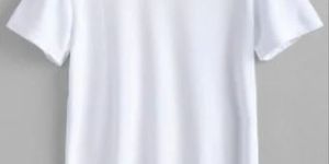 Mens Plain White Cotton T-Shirt