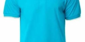 Sku Blue Unisex Cotton Polo T-Shirt