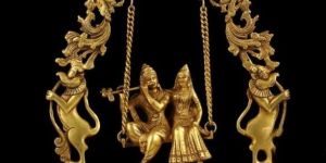 Beautiful Brass Radhe Krishna Swing Statue