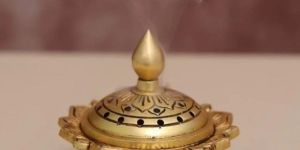 Brass Lotus Shaped Incense Burner/Dhoop Dani