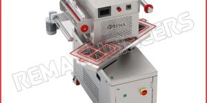 Semi Automatic Rotary Type Map Tray Sealing Machine