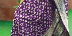 Purple Banarasi Dupatta